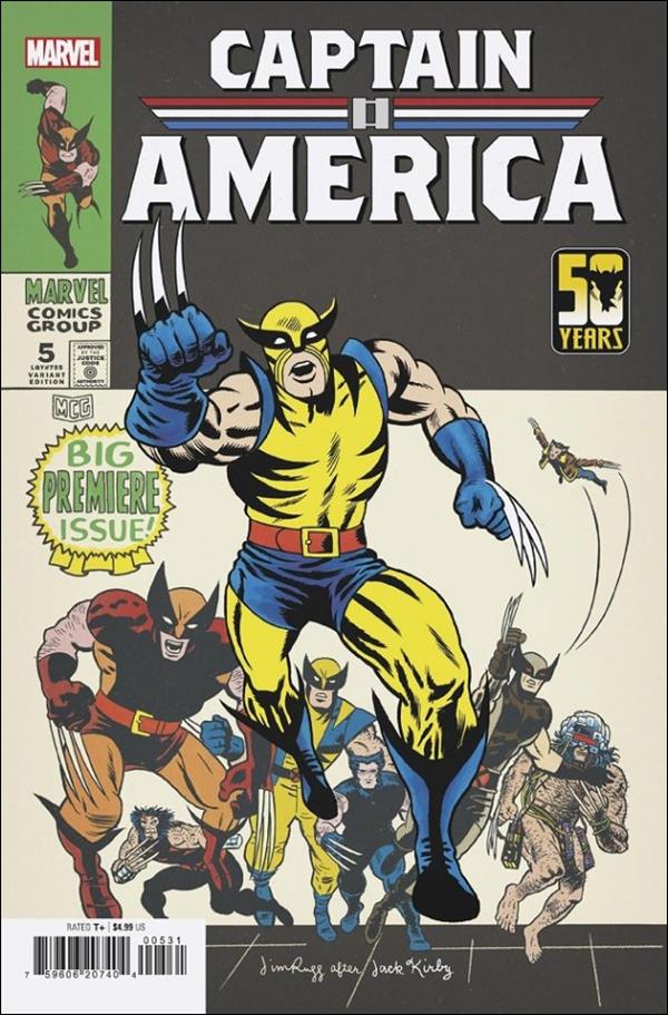 Captain America (2023) issue 5-C Jim Rugg Wolverine Cover