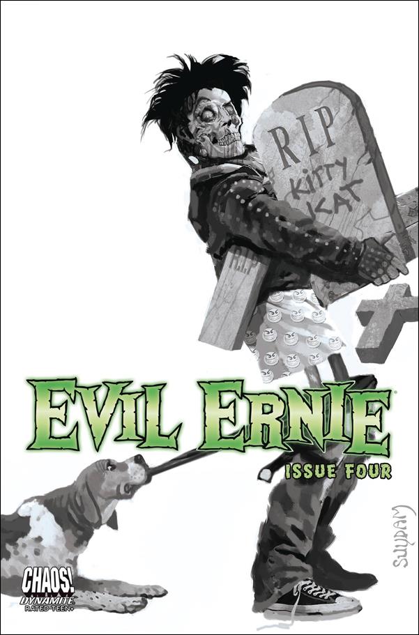Evil Ernie (2021) issue 4-J Arthur Suydam 1:20 Black & White Cover