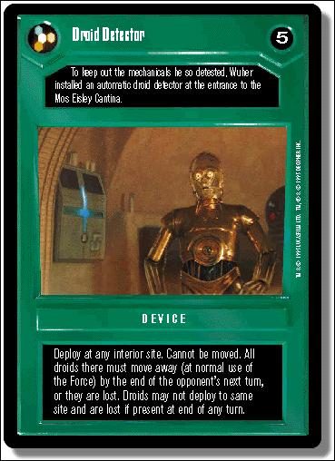 Star Wars: Premiere Limited (Base Set) card 40 Droid Detector