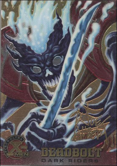 1996 Fleer Ultra X-Men All Chromium (Gold Signature Parallel Base Set) card 43 Deadbolt