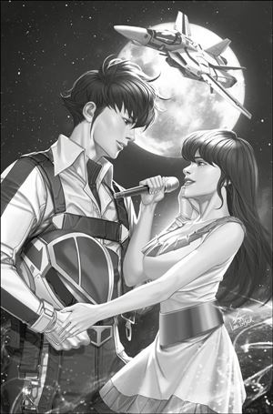 Robotech: Rick Hunter issue 1-H InHyuk Lee 1:110 Black and White Cover