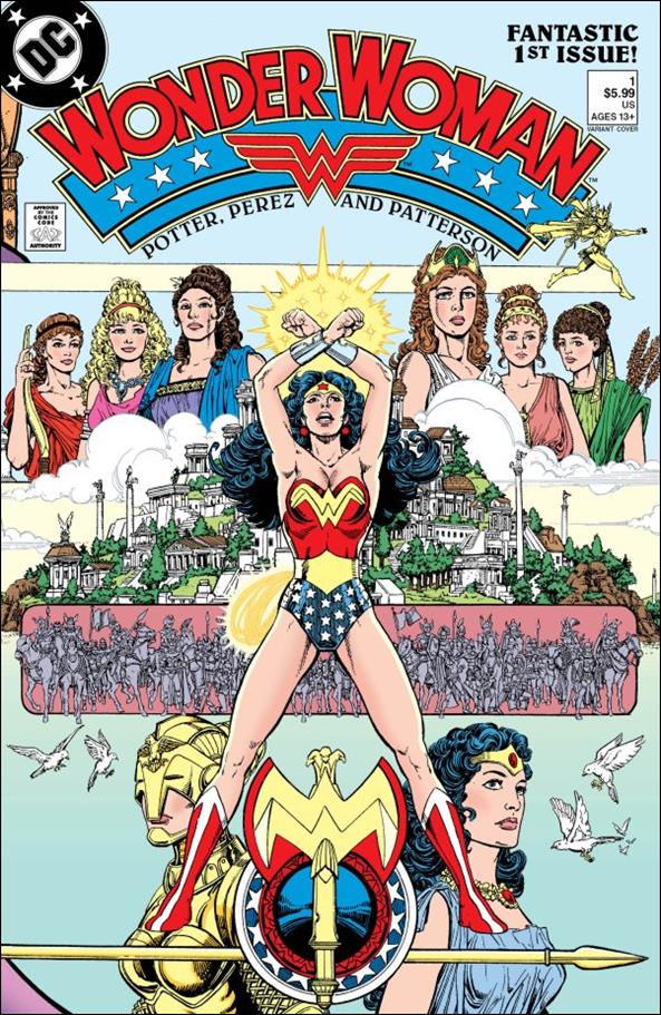 Wonder Woman (1987) issue 1-D Facsimile Edition (2023) Foil Cover
