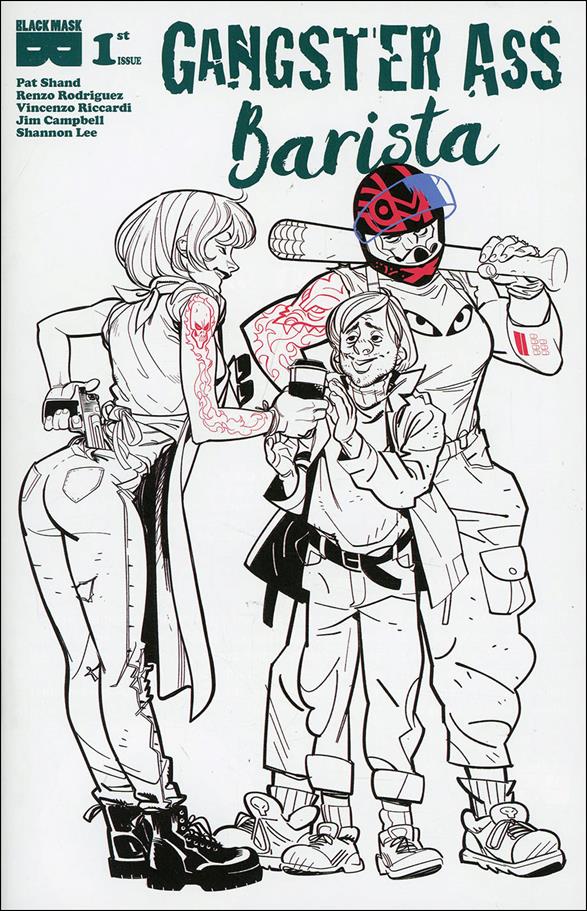 Gangster Ass Barista issue 1-F Conor Hughes 1:50 Spot Color Cover
