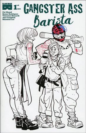 Gangster Ass Barista issue 1-F Conor Hughes 1:50 Spot Color Cover