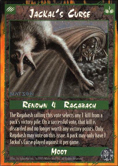 Rage Limited (Base Set) card 135 Jackal's Curse 