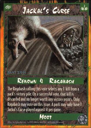 Rage Limited (Base Set) card 135 Jackal's Curse 