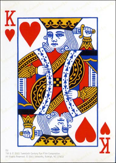 X-Files: Seasons 4 & 5 (Death Card Subset) card D2 King of Hearts