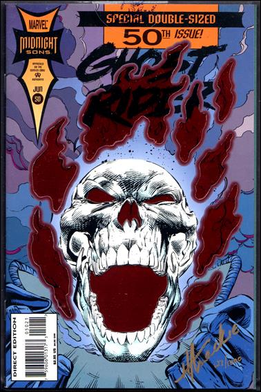 Ghost Rider (1990) issue 50-C L&L Red Foil Cover (Signed by H. Mackie) 1/1000