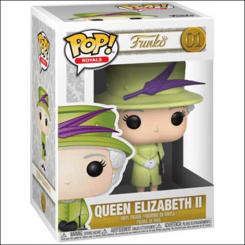 Pop! Royals  figure 1-B Queen Elizabeth II (Green Outfit)