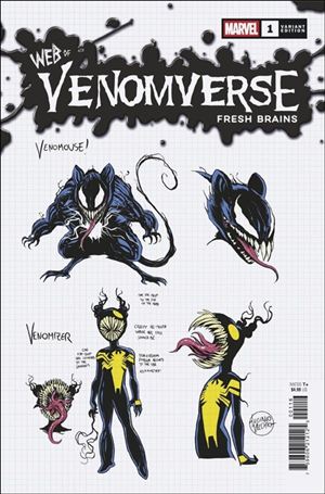 Web of Venomverse: Fresh Brains issue 1-D Luciano Vecchio Design 1:10 Cover