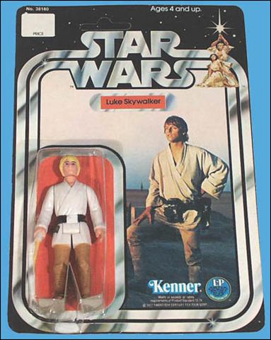 Star Wars 3 3/4" Basic Action Figures (Vintage) figure 3 Luke Skywalker (SW12 Back)