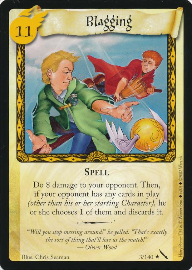 Harry Potter: Chamber of Secrets (Base Set) card 3 Blagging