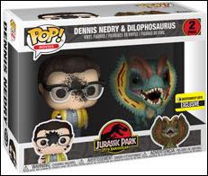 POP! Movies Multi-Packs figure nn12 Dennis Nedry & Dilophosaurus Entertainment Earth