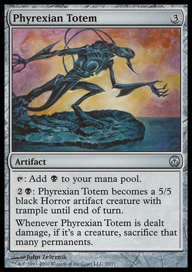 Magic the Gathering: Duel Decks: Phyrexia vs. the Coalition (Base Set) card 20 Phyrexian Totem