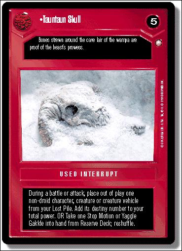 Star Wars: Special Edition Limited (Base Set) card 97 Tauntaun Skull