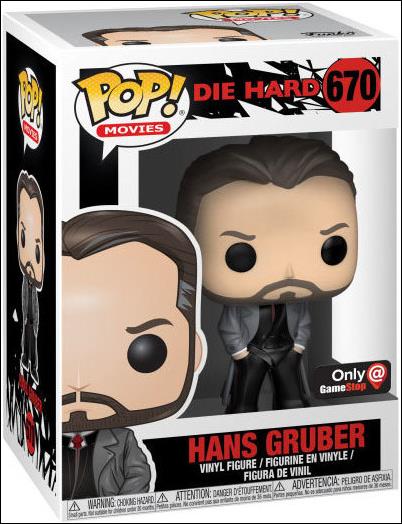 POP! Movies figure 670 Hans Gruber (Trenchcoat) GameStop Exclusive