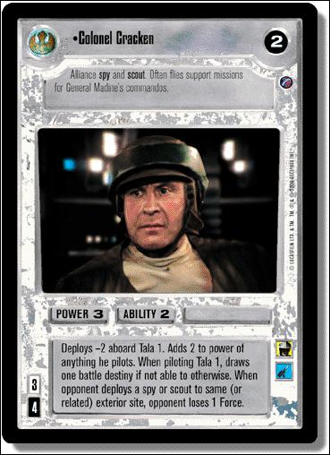 Star Wars: Death Star II Limited (Base Set) card 99 Colonel Cracken
