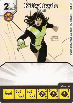 Marvel Dice Masters Uncanny X-Men  card 13 Kitty Pryde: Ariel