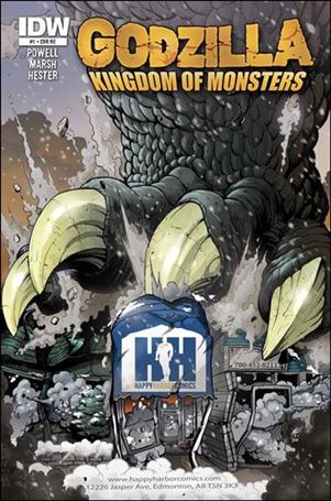Godzilla: Kingdom of Monsters issue 1-NJ Happy Harbor Comics Cover 1/500