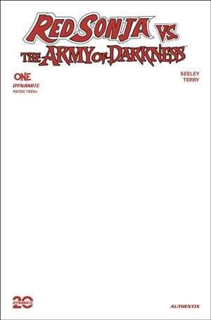 Red Sonja vs. the Army of Darkness issue 1-G Blank Authentix Sketch Cover