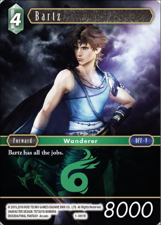 Final Fantasy Trading Card Game: Opus I (Base Set) card 081R Bartz