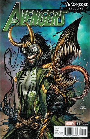 Avengers (2017) issue 11-B Tyler Kirkham Venomized Villains Cover