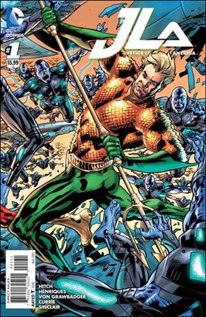 Justice League of America (2015) issue 1-E Bryan Hitch Aquaman Cover
