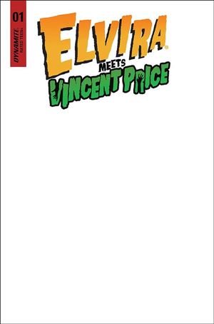 Elvira Meets Vincent Price issue 1-E Blank Authentix Cover
