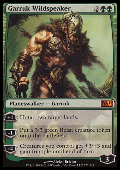 Magic the Gathering: 2011 Core Set (Base Set) card 175 Garruk Wildspeaker