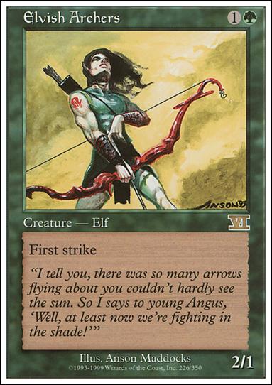 Magic the Gathering: 6th Edition (Base Set) card 226 Elvish Archers