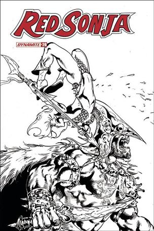 Red Sonja (2019) issue 20-I Roberto Castro 1:11 Black & White Cover