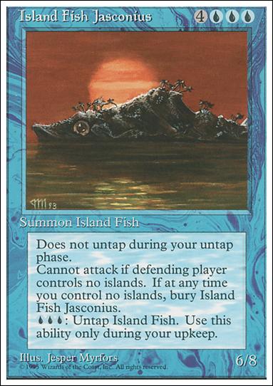 Magic the Gathering: 4th Edition (Base Set) card 78 Island Fish Jasconius