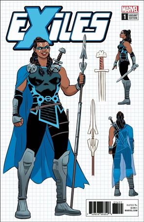 Exiles (2018) issue 1-C Javier Rodriguez 1:10 Design Cover