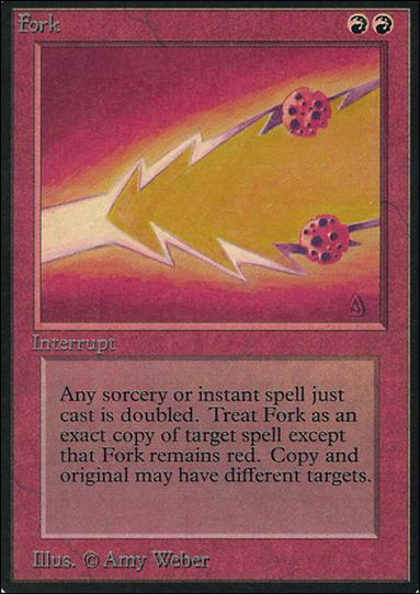 Magic the Gathering: Limited Edition Alpha (Base Set) card 152 Fork