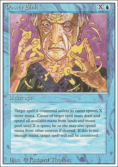 Magic the Gathering: Revised (Base Set) card 74 Power Sink