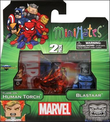Marvel Minimates figure 139 "Flame On" Human Torch and Blastaar