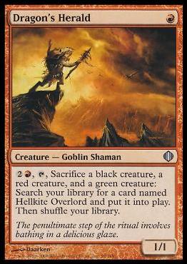 Magic the Gathering: Shards of Alara (Base Set) card 98 Dragon's Herald