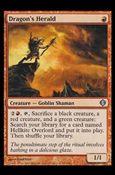 Magic the Gathering: Shards of Alara (Base Set) card 98 Dragon's Herald