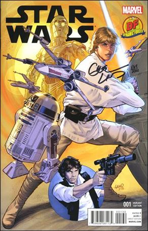 Star Wars (2015) issue 1-QV DF Land Cover (Signed in Black by G. Land) 1/2300
