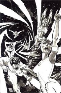 Hypernaturals issue 3-D Wes Craig 1:15 Virgin Sketch Cover