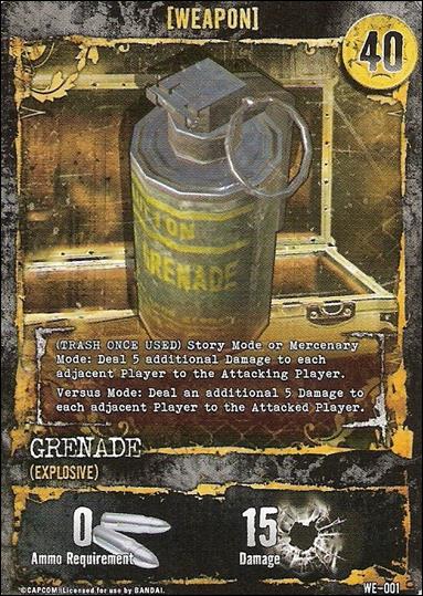 Resident Evil (Base Set) card WE-001 Grenade (Explosive)