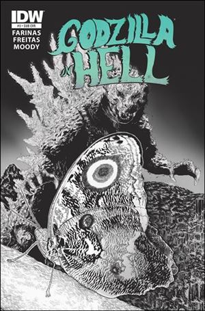 Godzilla in Hell issue 3-B Ulises Farinas Subscription Cover