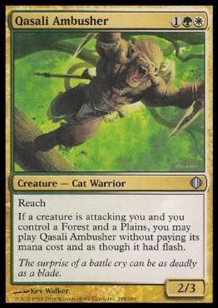Magic the Gathering: Shards of Alara (Base Set) card 184 Qasali Ambusher