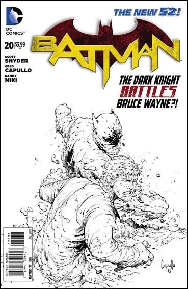 Batman (2011) issue 20-E Greg Capullo 1:100 Black and White Cover