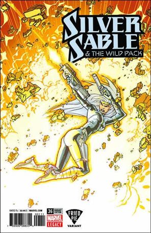 Silver Sable & The Wild Pack issue 36-D Olivier Vatine Polybagged Fried Pie Cover