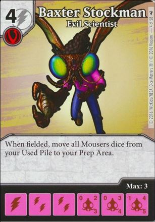 Dice Masters Teenage Mutant Ninja Turtles  card 4 Baxter Stockman - Evil Scientist
