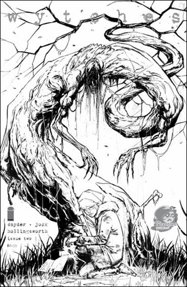 Wytches issue 2-F Riley Rossmo Phantom Micro Print B&W Cover