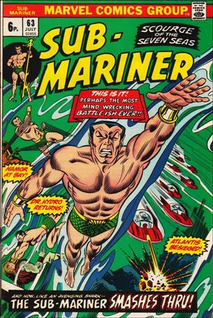 Sub-Mariner (1968) issue 63-B UK Price Cover