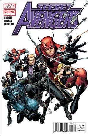 Secret Avengers (2010) issue 22-B White Cover (2nd Printing)