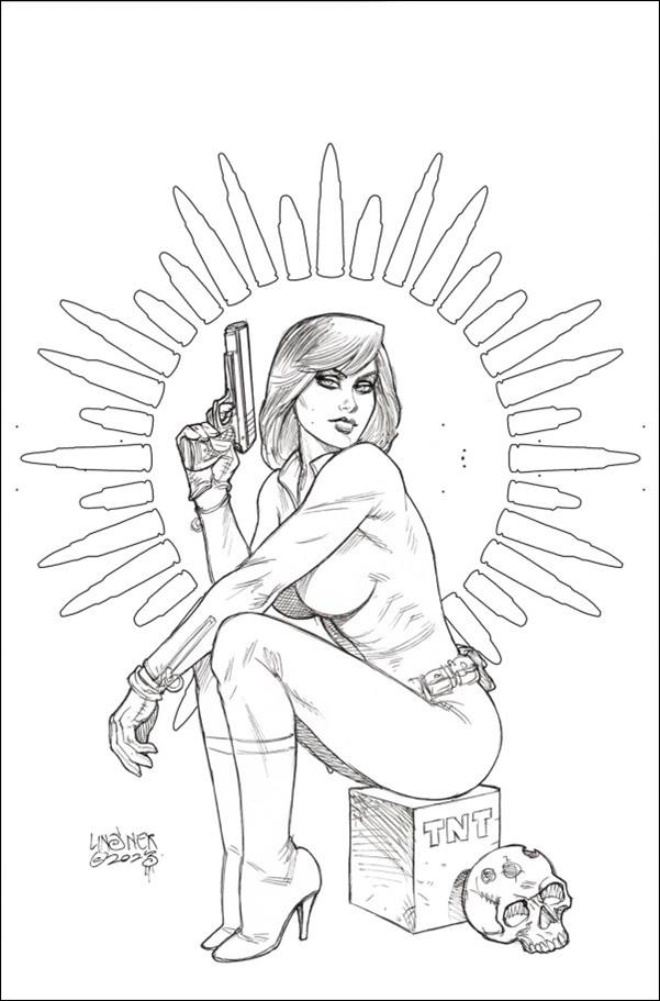 Jennifer Blood: Battle Diary issue 3-F Joseph Michael Linsner 1:15 Virgin Line Art Cover